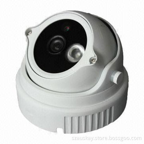 Dome IR CCTV Camera with 1/3-inch CMOS Fixed Lens and 800TVL Resolution